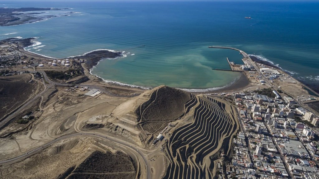 Vista panorámica de Comodoro Rivadavia desde el mirador del Cerro Chenque