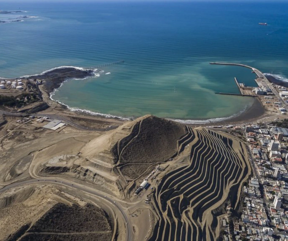 Islote Elordi visto desde el mirador cercano, Comodoro Rivadavia