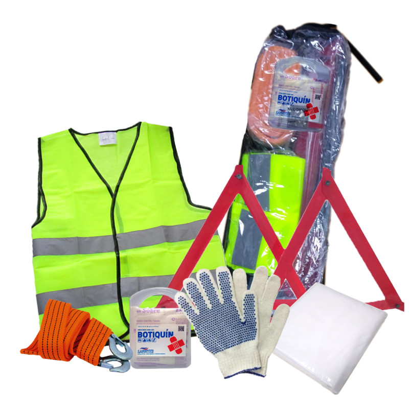 Kit de seguridad y herramientas para ruta patagónica